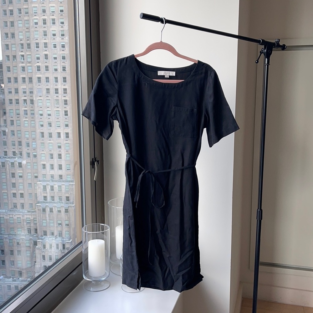 LOFT high end black T-shirt dress - M